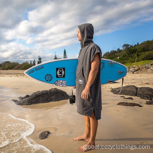 Adult Poncho Towel surf hooded towel poncho cotton beach poncho towel Factory